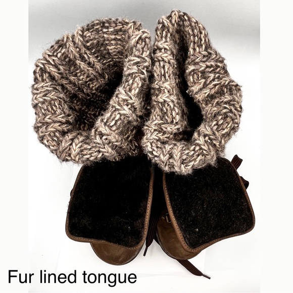 BARNEYS NEW YORK LEATHER NUBUCK HIKING STYLE BOOT - Picture 5 of 15